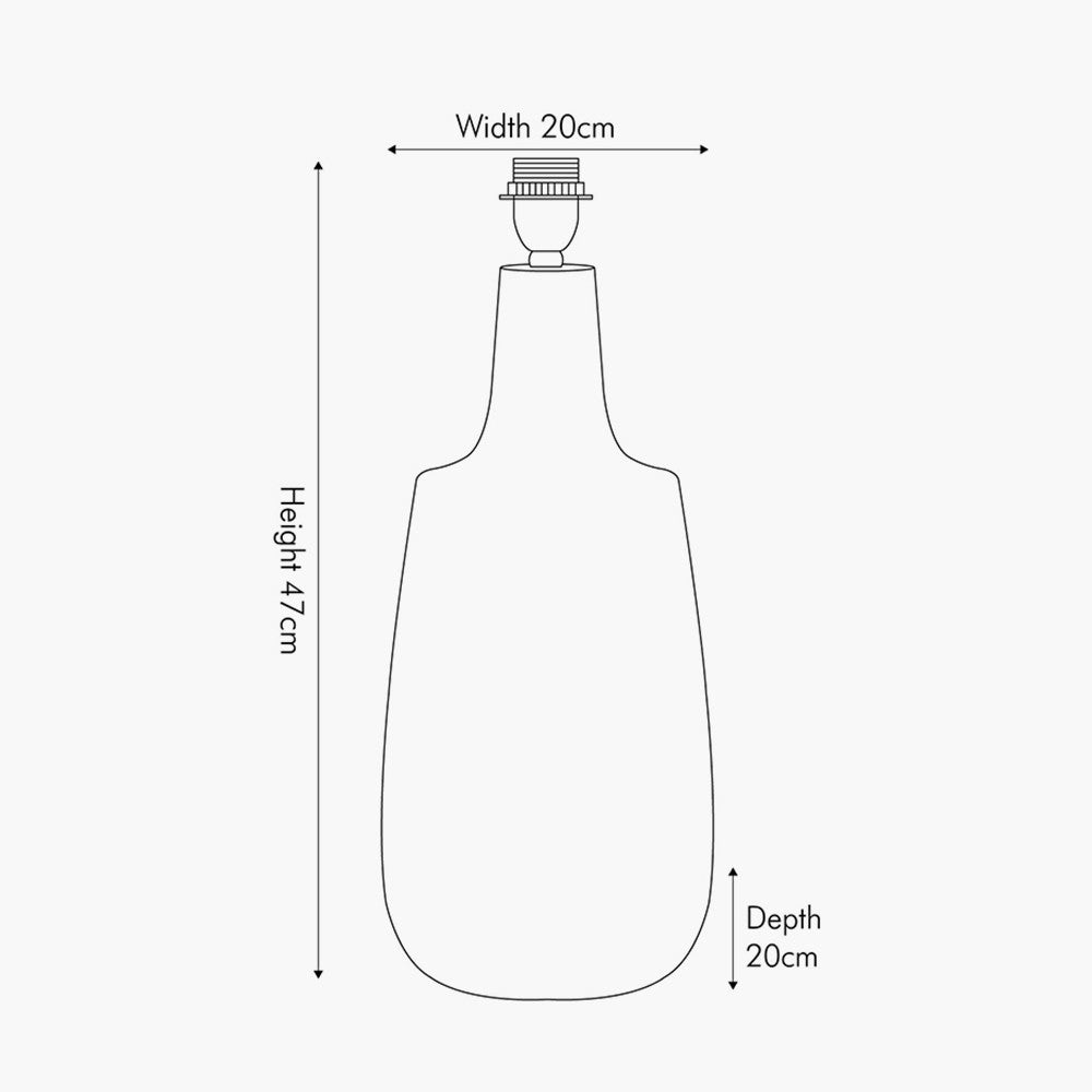 Dambula White Wash Wood Textured Tall Neck Table Lamp - Base Only